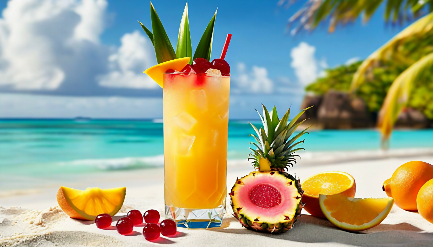 Planteur tropical punch cocktail