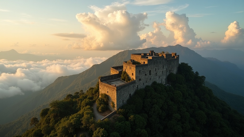 Citadelle Laferrière atop mountain in northern Haiti