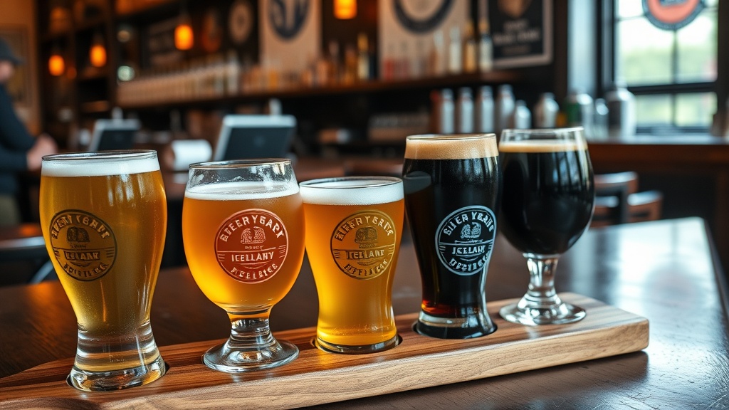 Icelandic craft beer selection