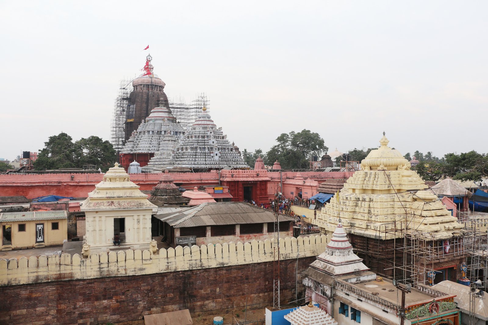 The Jagannath Temple complex in Puri, Odisha
