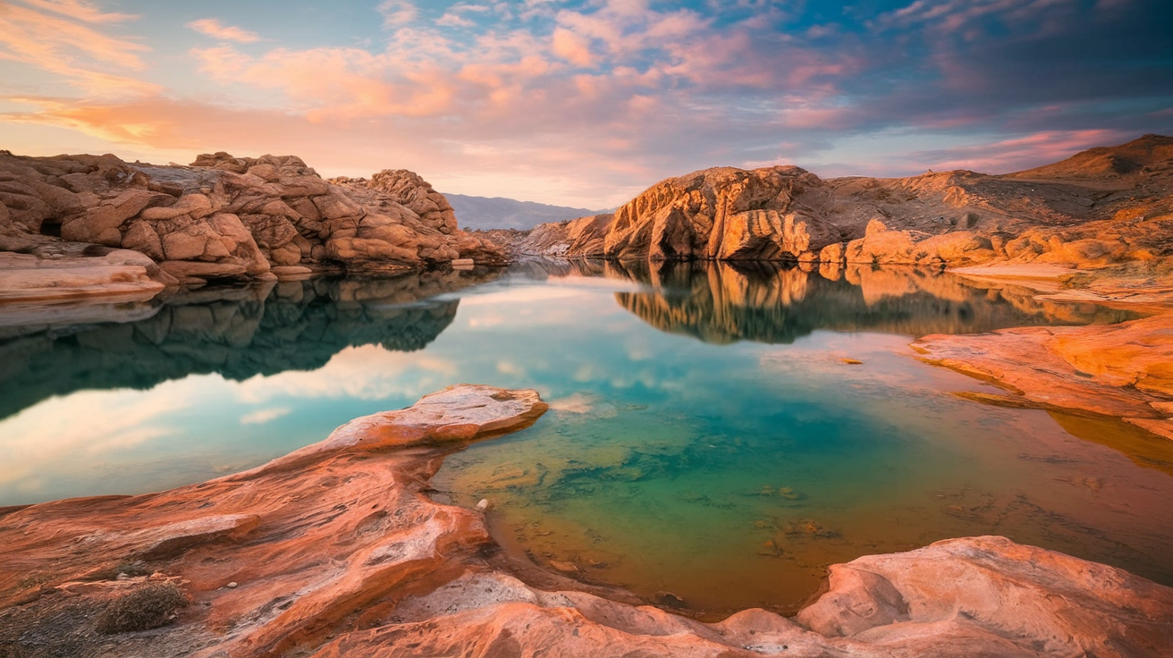 Lake Ritsa from the wooden dock