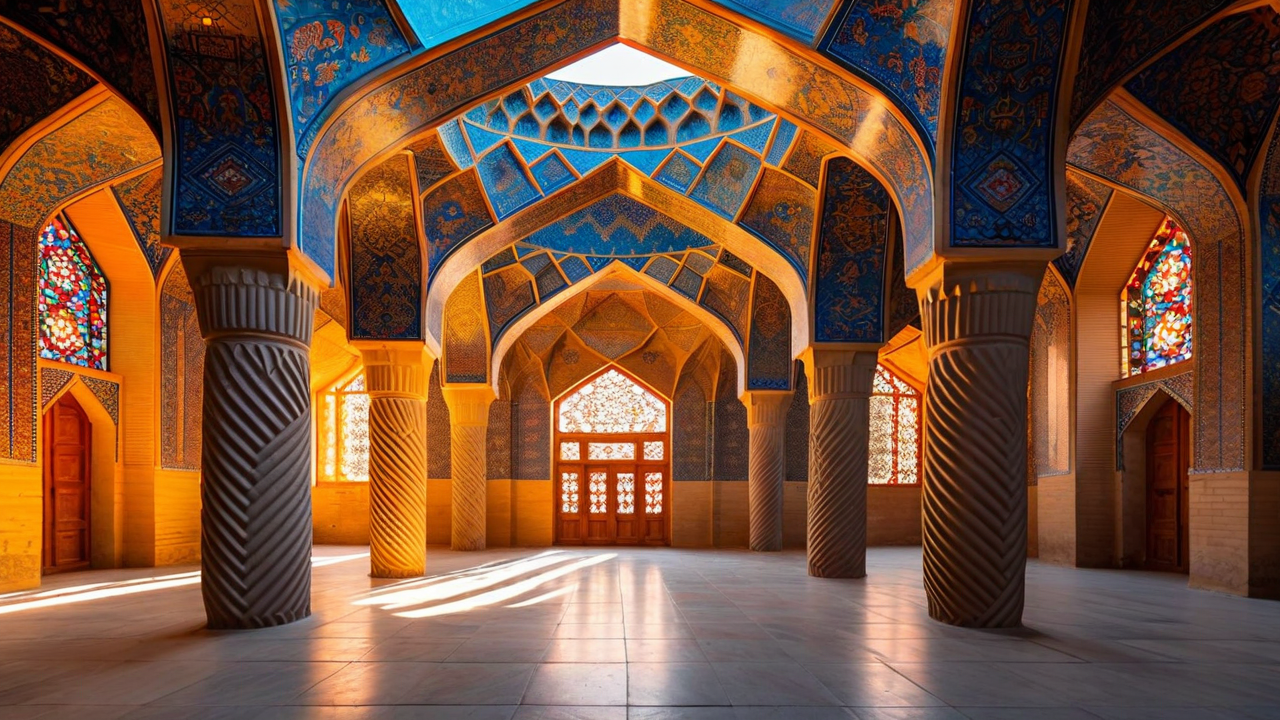 New Athos Monastery at sunset