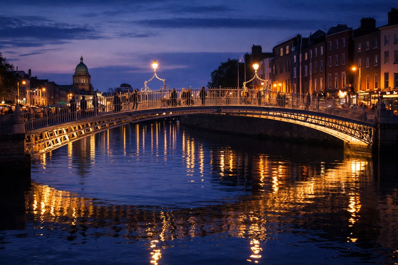 Dublin Seafront Promenade at golden hour