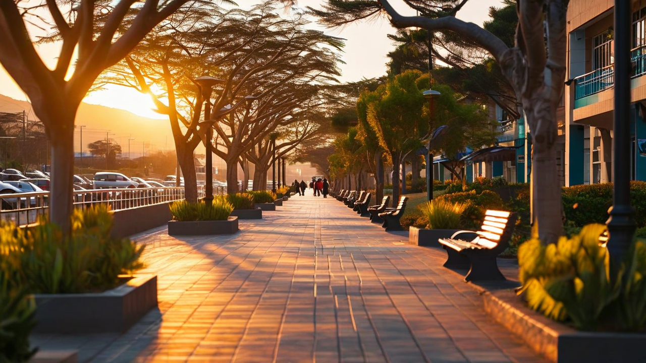 Maseru Promenade at Golden Hour