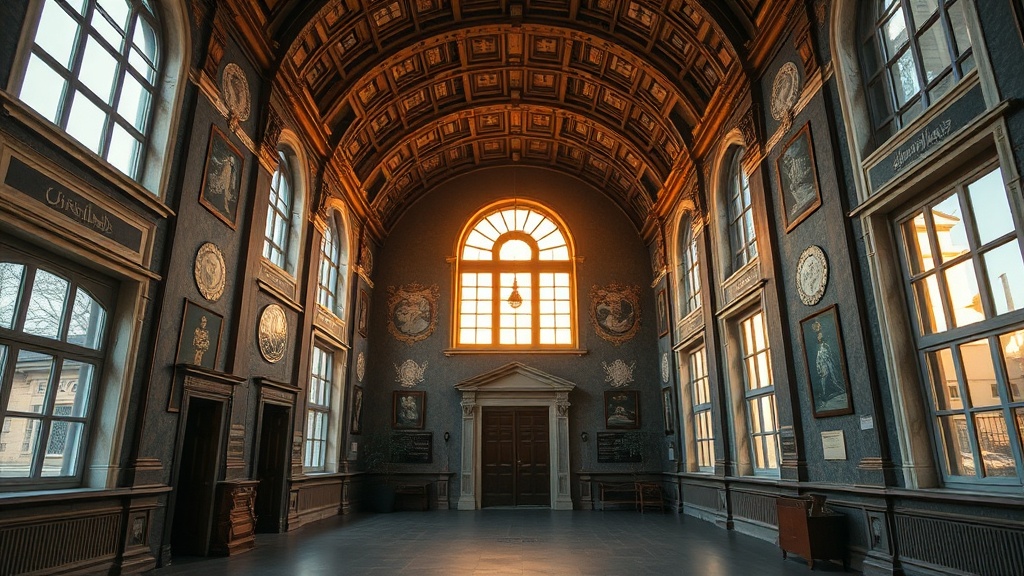 New Athos Monastery Interior with golden iconostasis