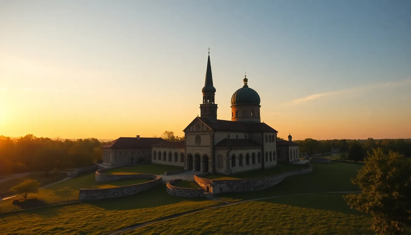 Pitsunda Cathedral and Pine Forest