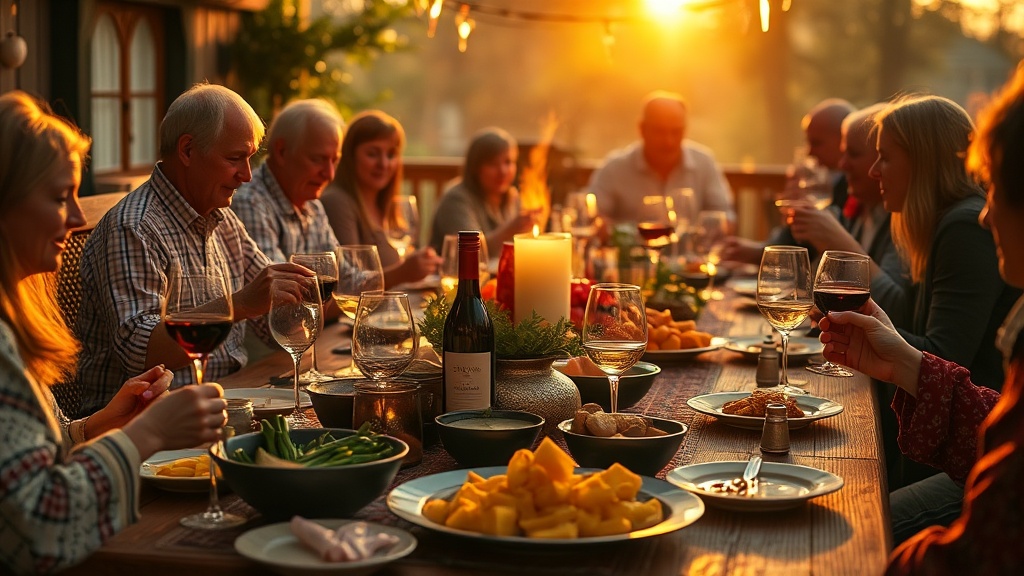 Traditional Lithuanian feast with abysta, adjika, and wine