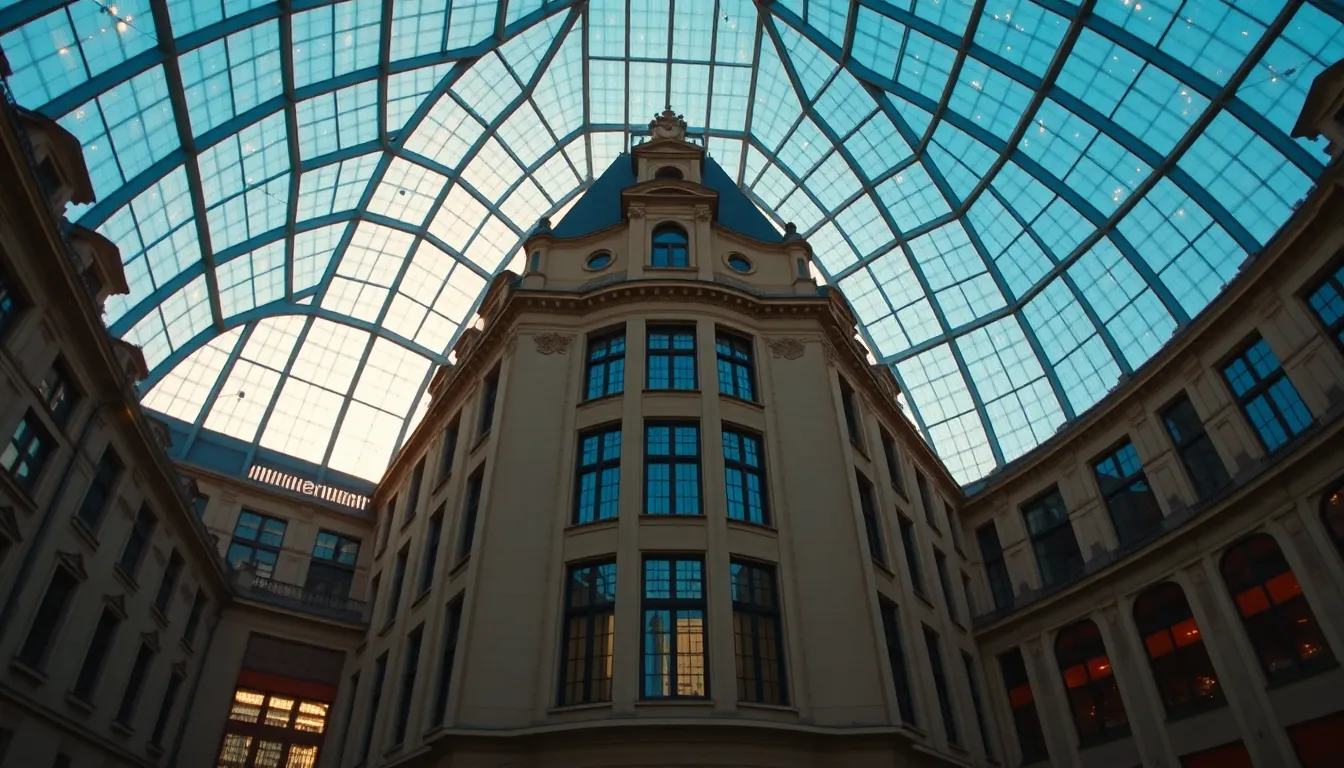 New Athos Monastery Interior with golden iconostasis