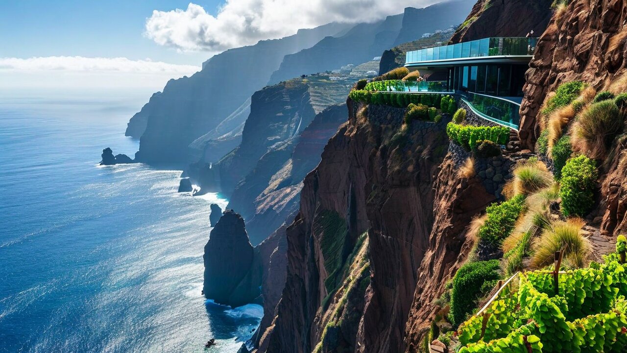 Cabo Girao glass floor viewpoint 589m above Atlantic Madeira