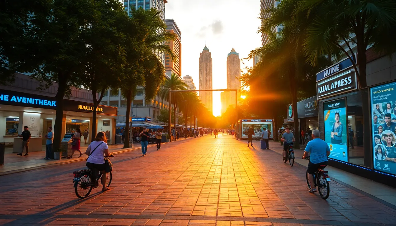 Kuala Lumpur Promenade at Golden Hour