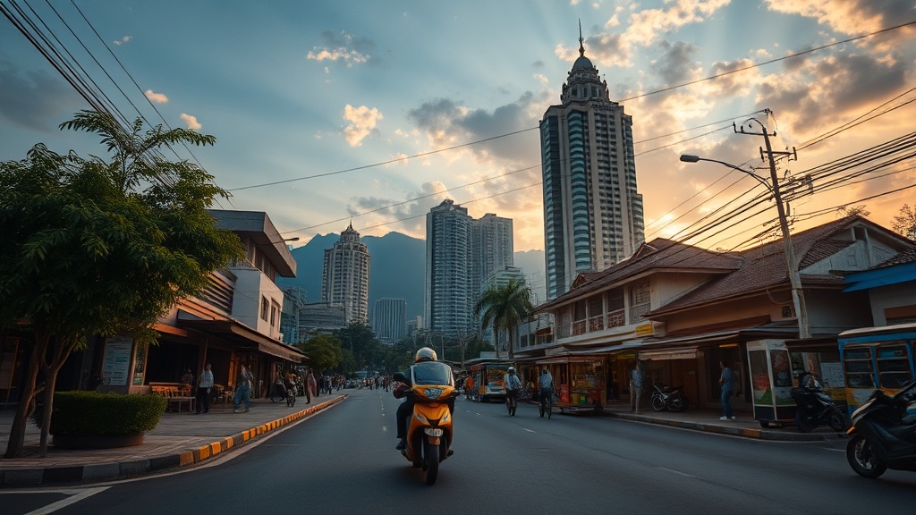 Gagra Promenade Romantic Evening