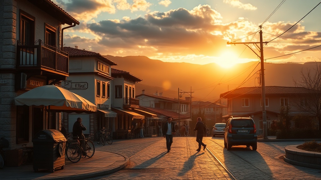 Gagra Colonnade with Tourists