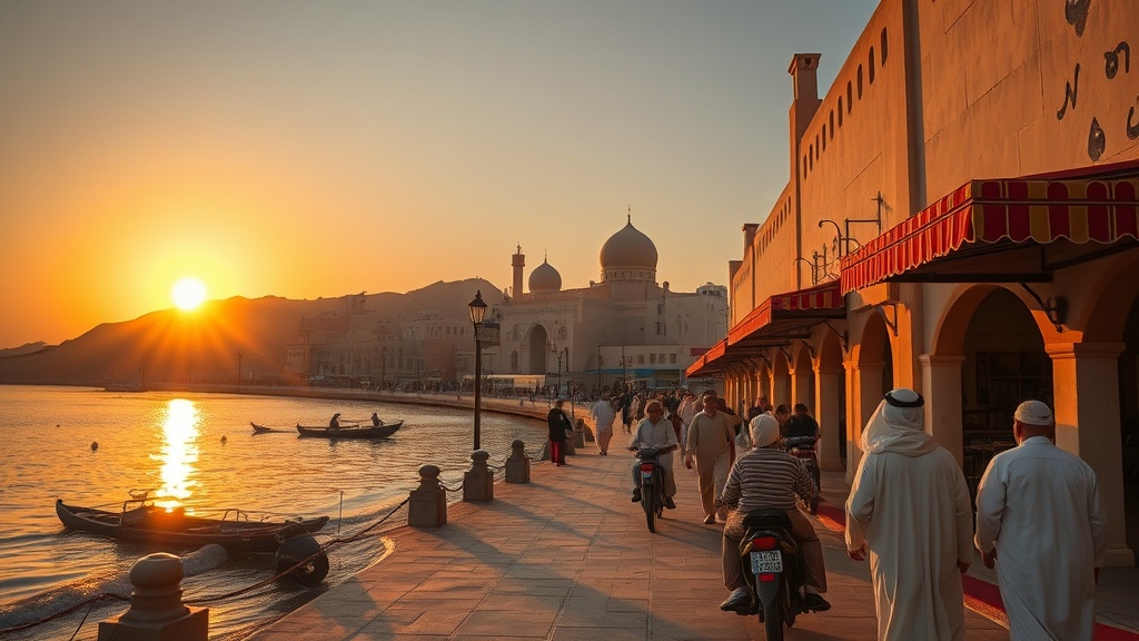 Gagra Colonnade with Tourists