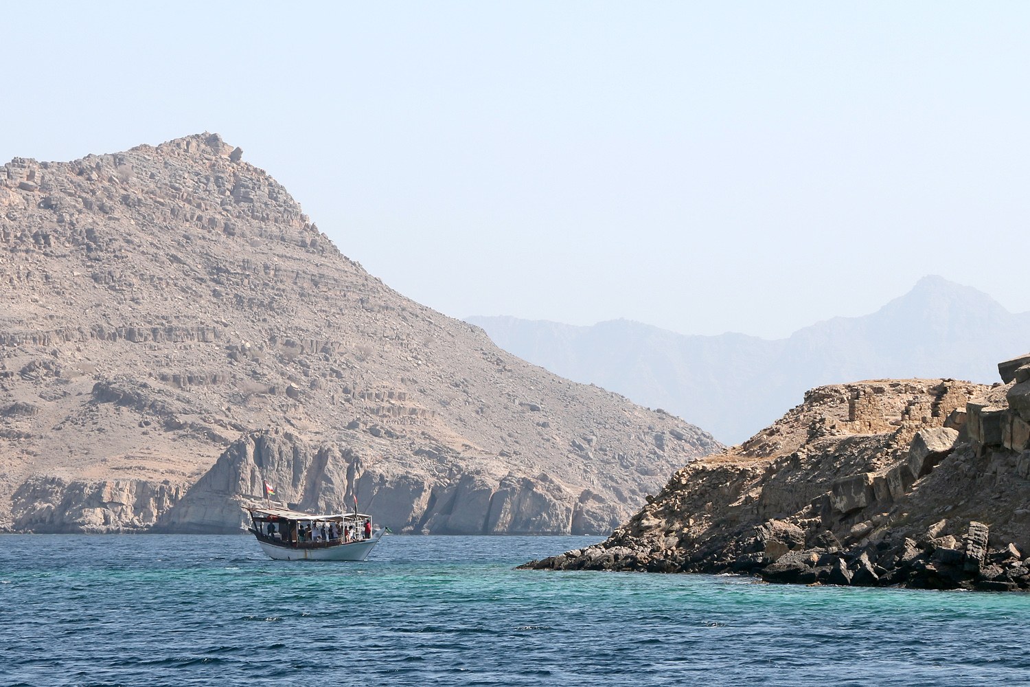 Dhow cruise in the Musandam fjords, Oman
