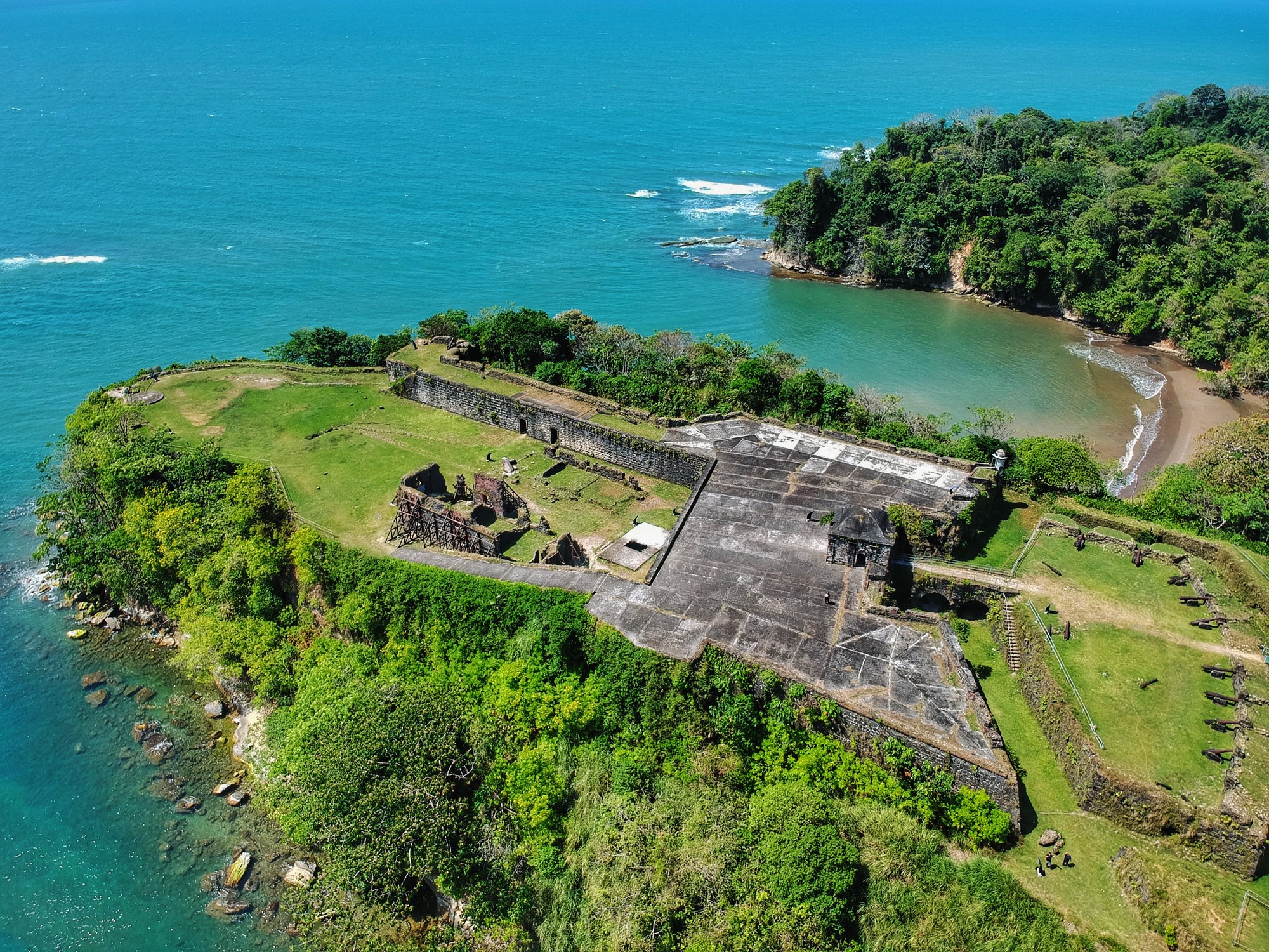 Aerial view of Fort San Lorenzo, Panama