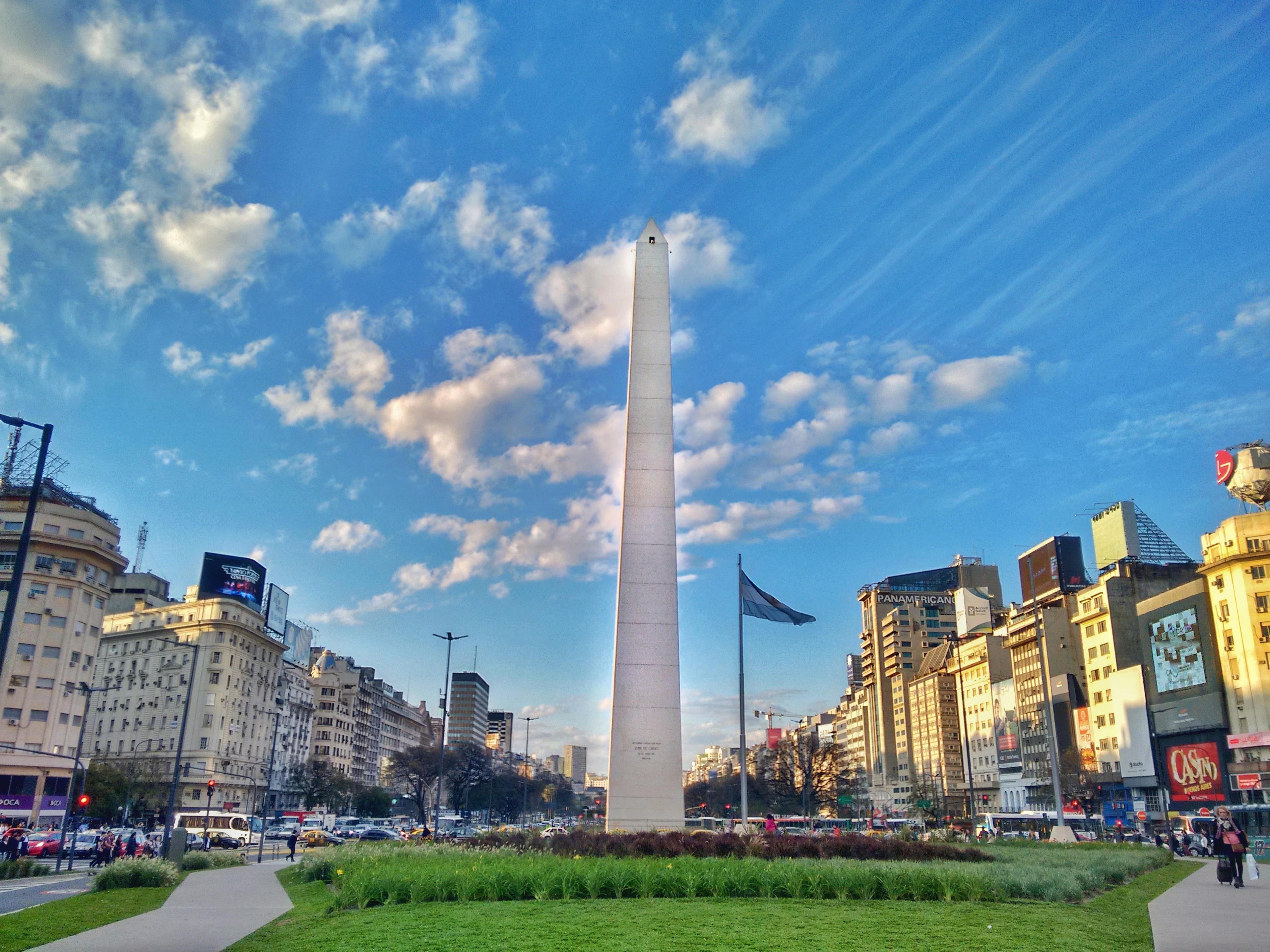 Obelisk of Buenos Aires on 9 de Julio Avenue