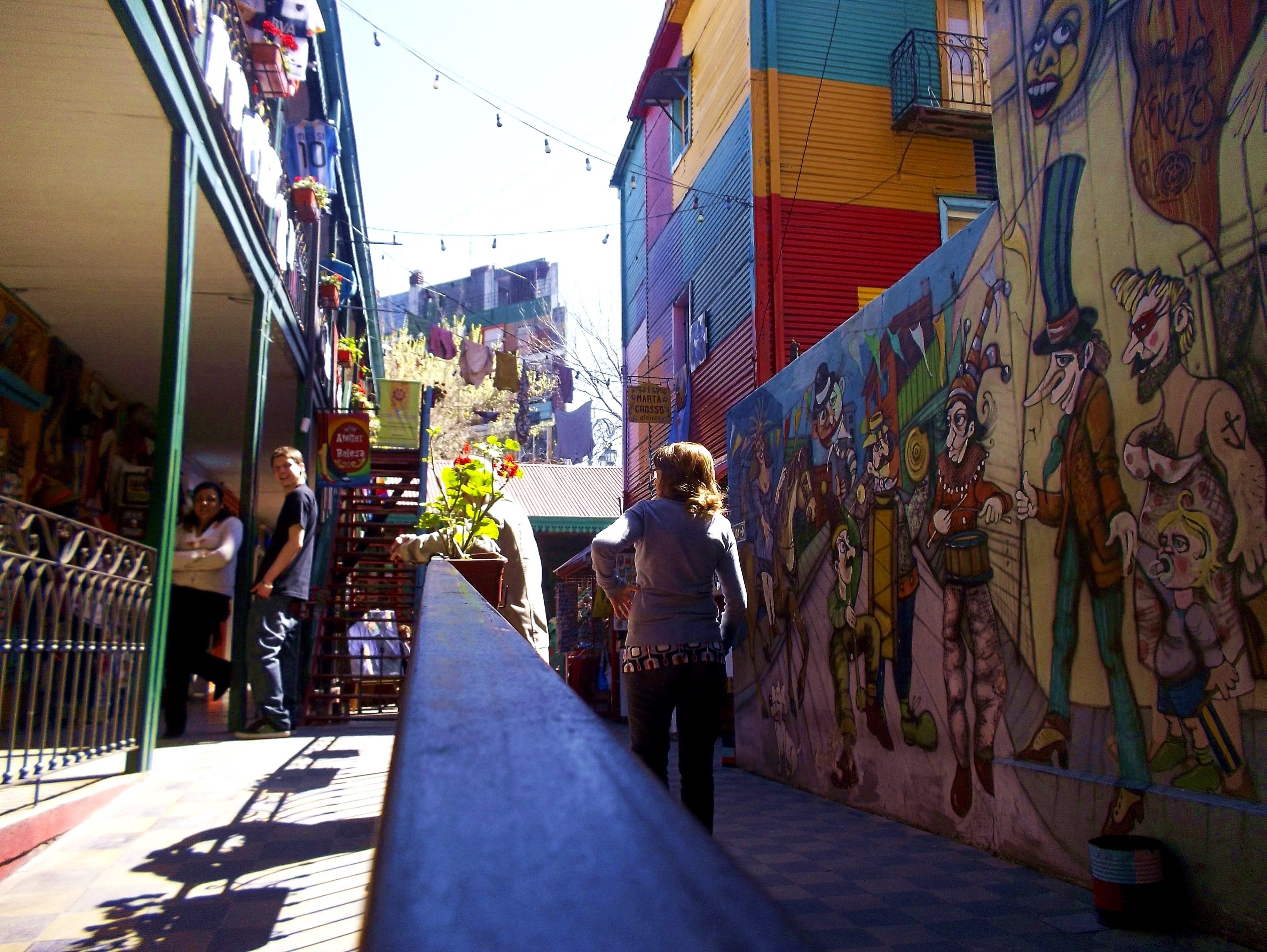 Colorful houses in La Boca, Buenos Aires