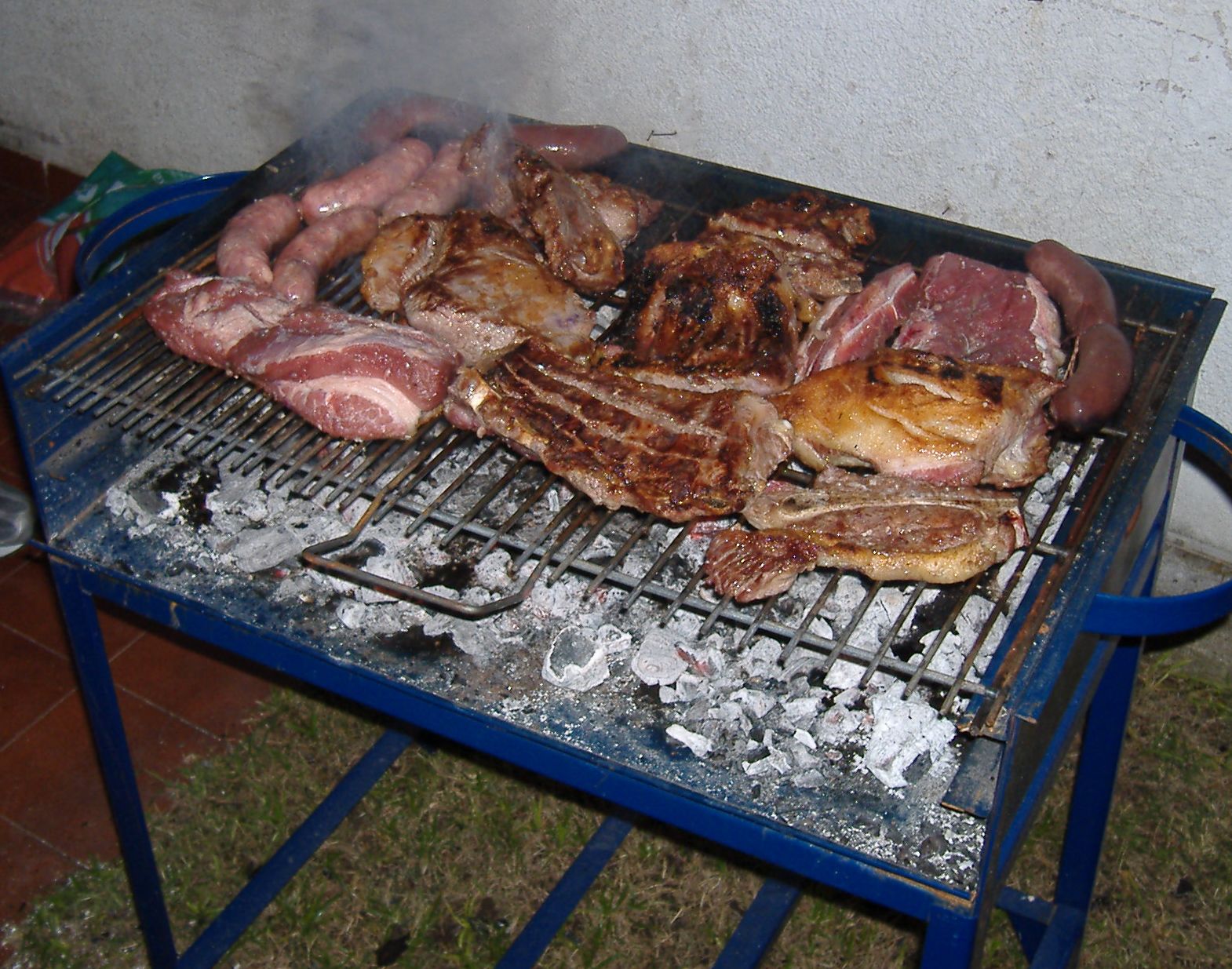 Traditional Argentine Asado grill