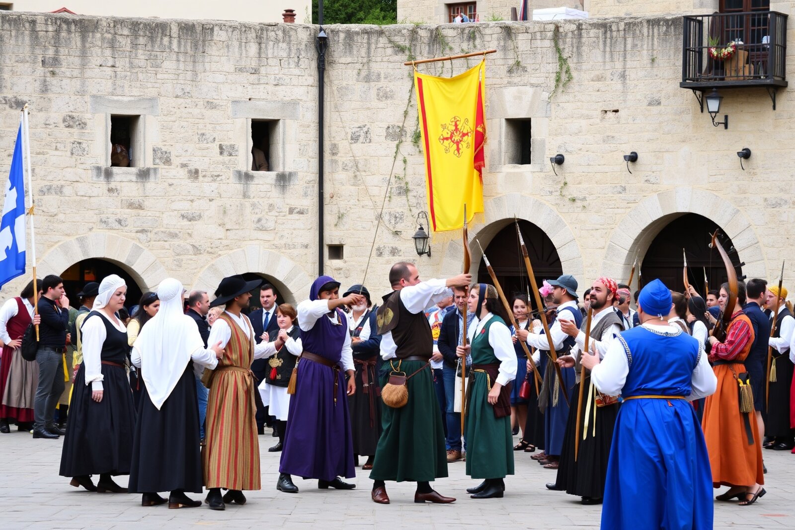 Medieval festival celebration in San Marino
