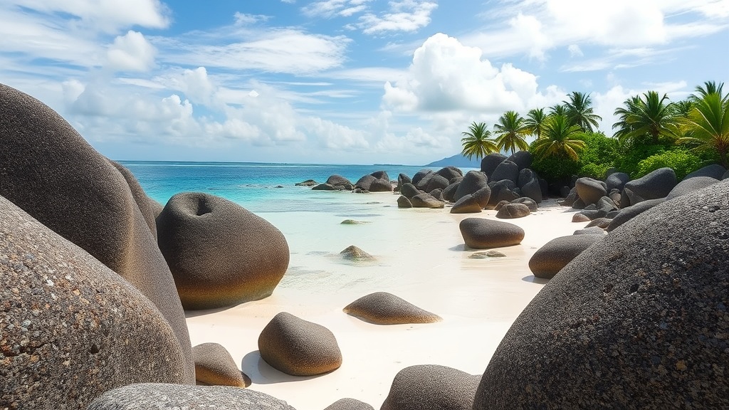 Anse Source d'Argent granite boulders on La Digue