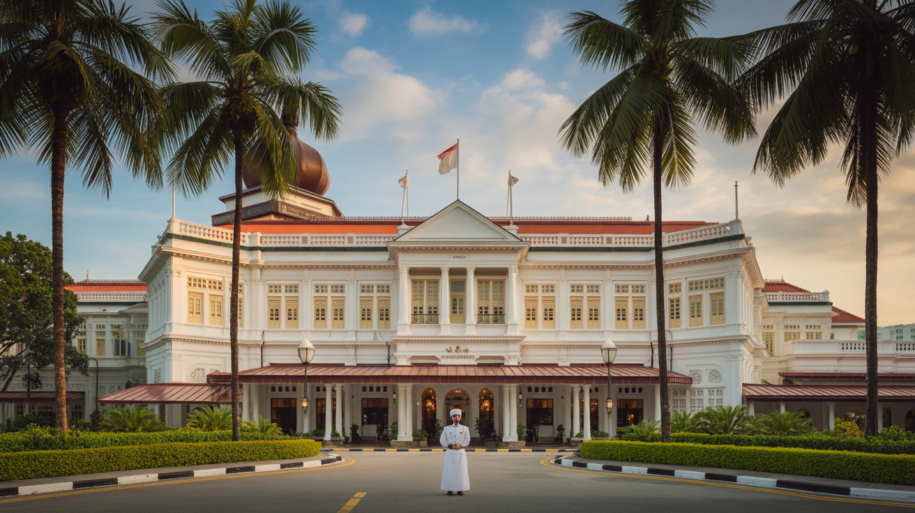 Raffles Hotel colonial facade