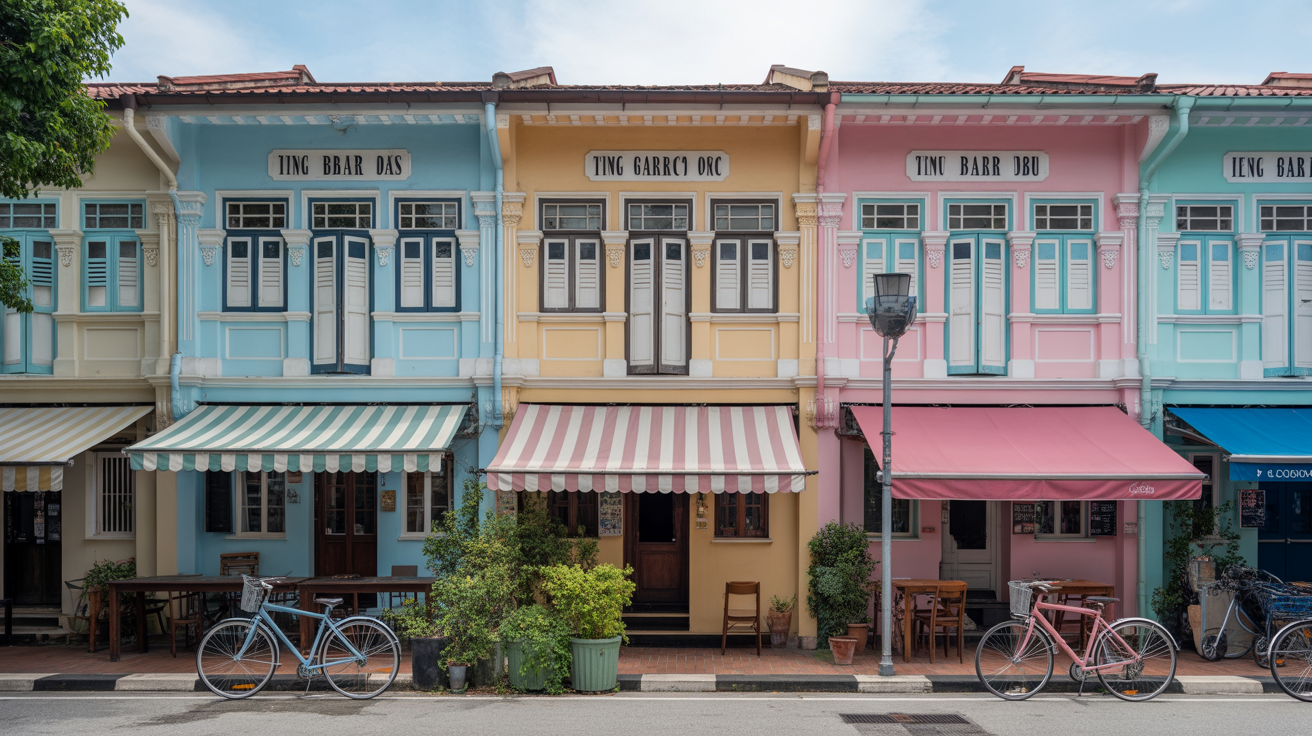 Tiong Bahru art deco shophouses