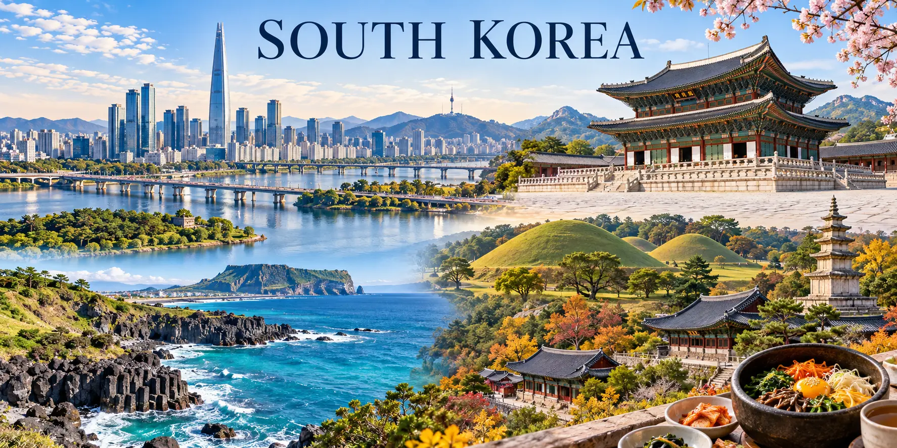 South Korea editorial country collage