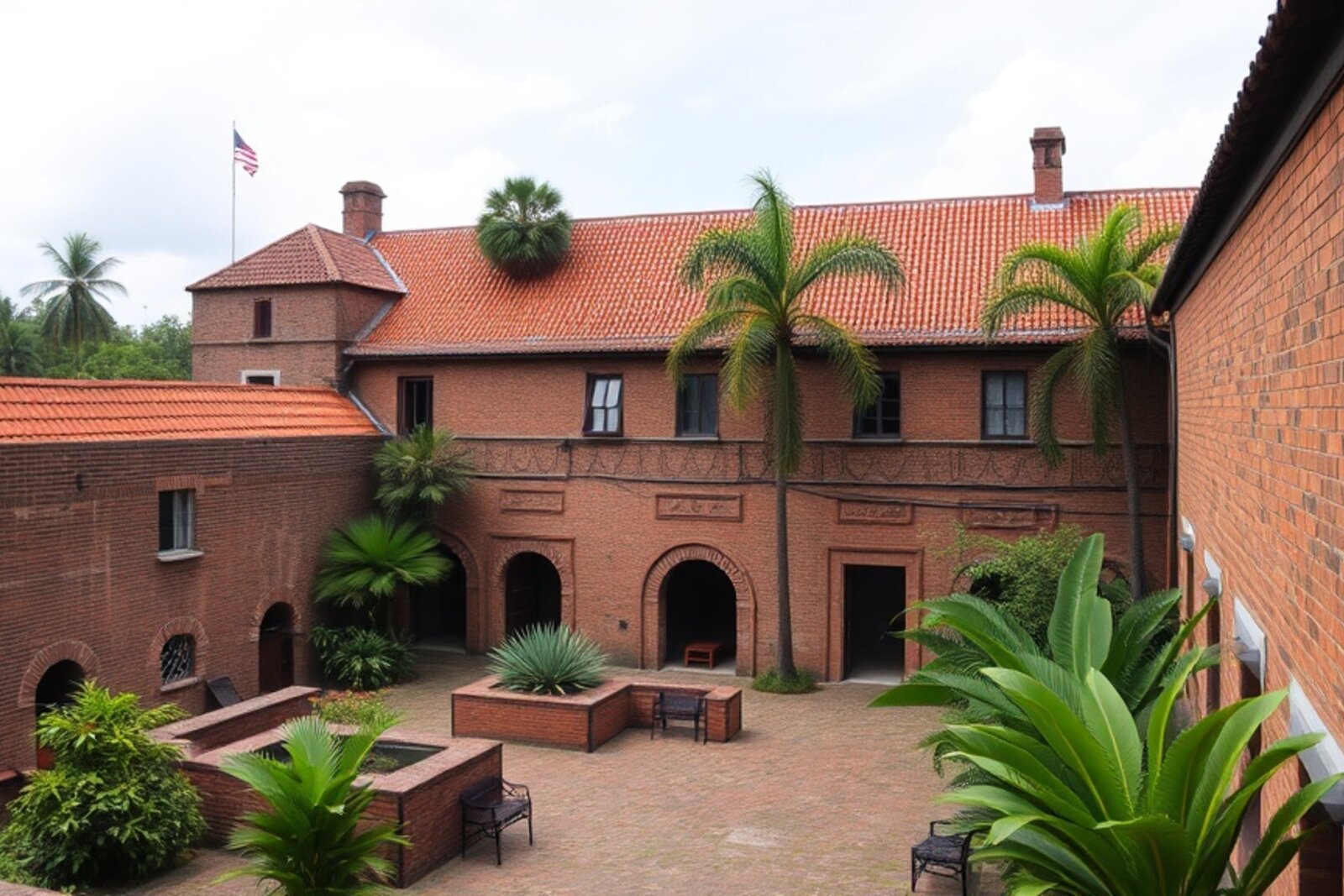 Fort Zeelandia in Paramaribo, historic Dutch colonial fortress