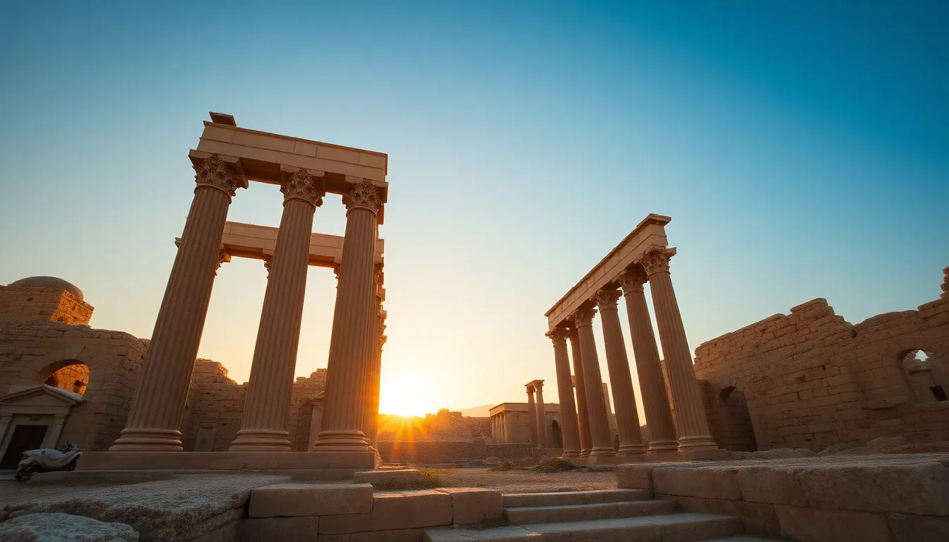 Ancient cityscape of Damascus, Syria