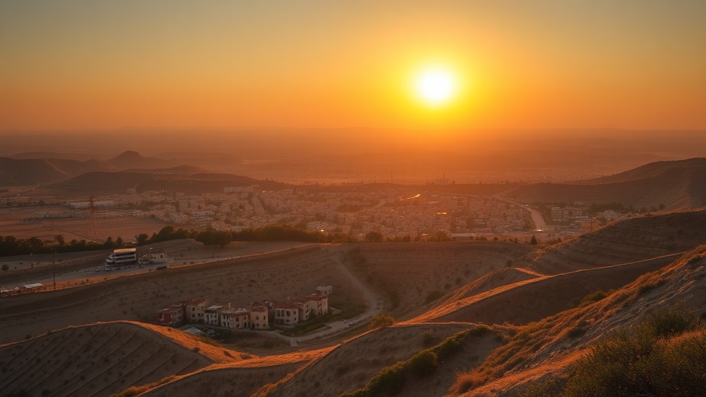 New Athos Monastery overlooking lake with Asia mountains
