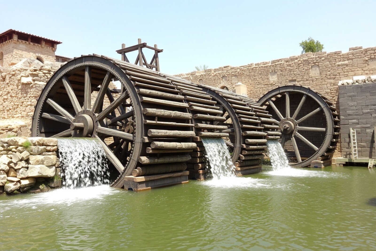 Norias water wheels of Hama