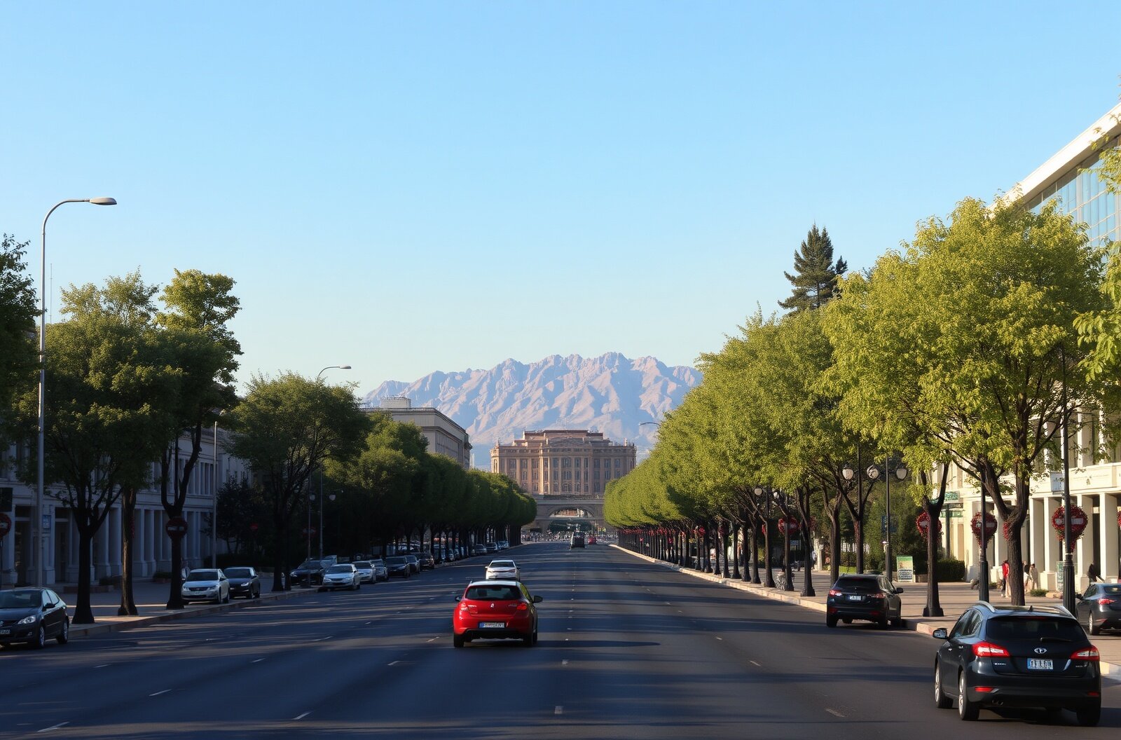 Rudaki Avenue in Dushanbe