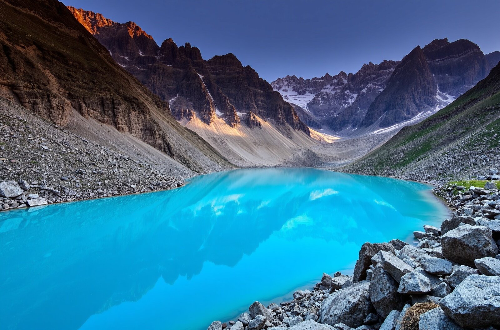 Lake Iskanderkul in the Fann Mountains