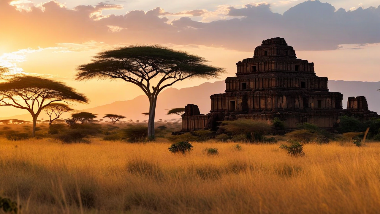 Pitsunda Cathedral and Pine Forest