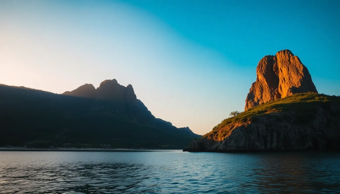 Lake Ritsa from the wooden dock