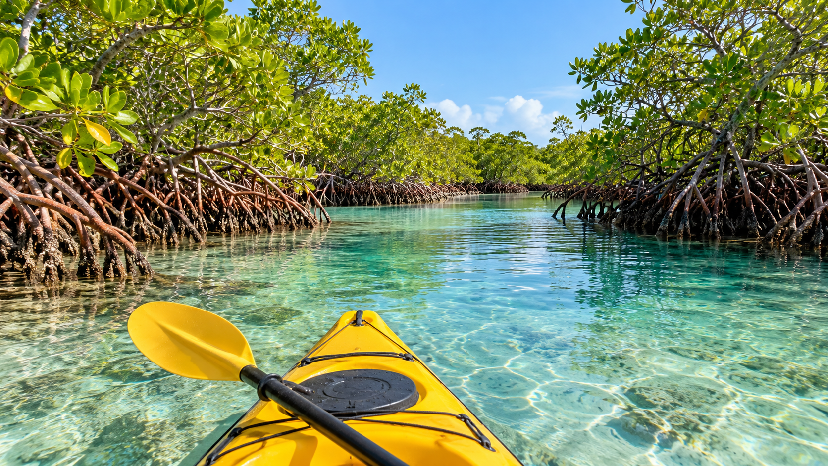 Caicos mangrove habitat — AI illustration