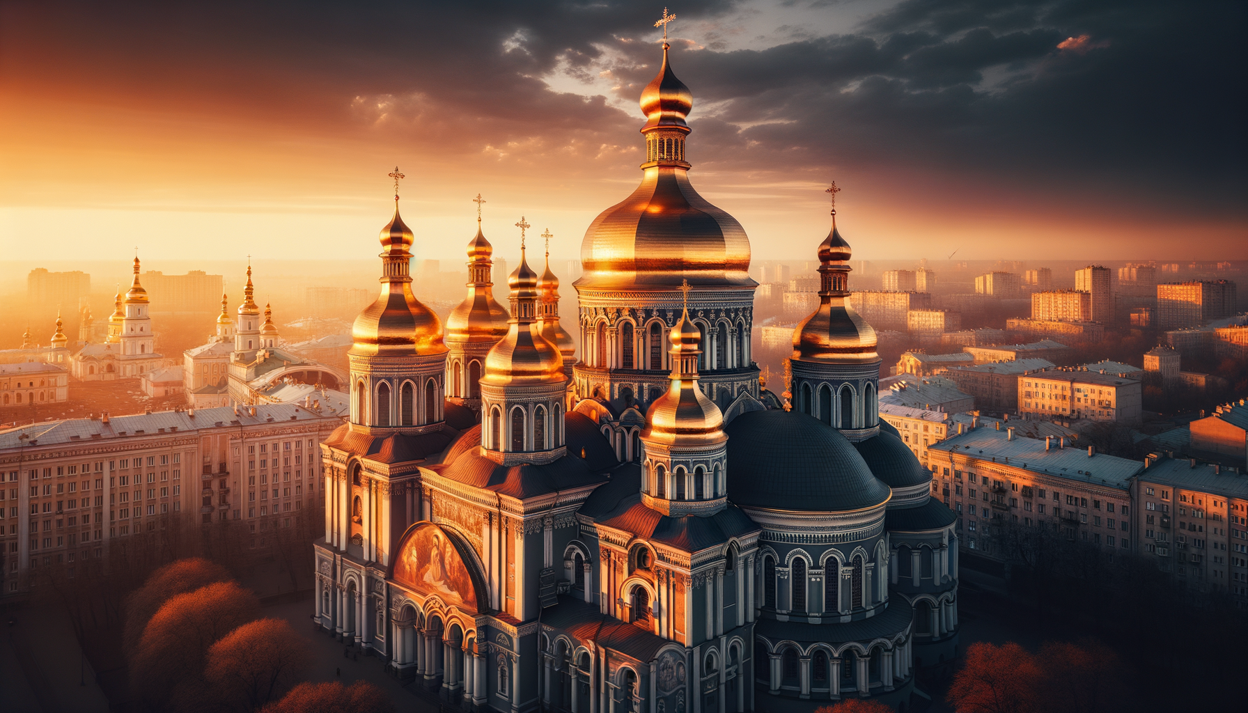Ukraine — golden domes, black earth and the wide horizon of the steppe.