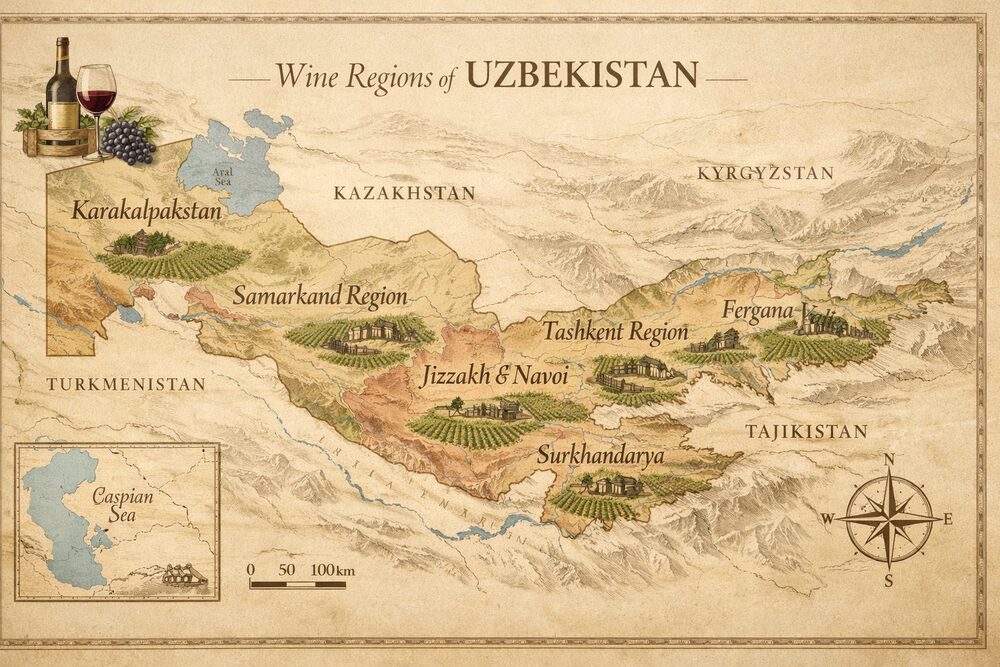 Uzbekistan wine regions