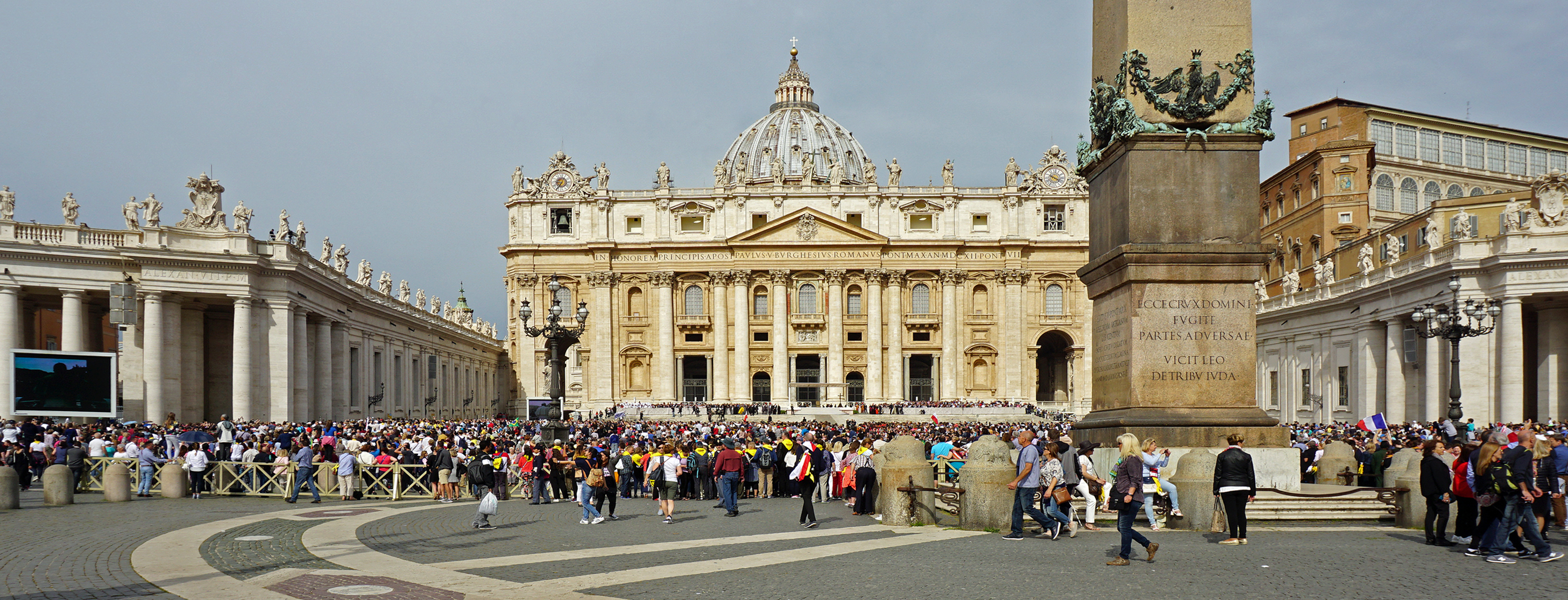 Panoramic view of Saint Peter’s Square