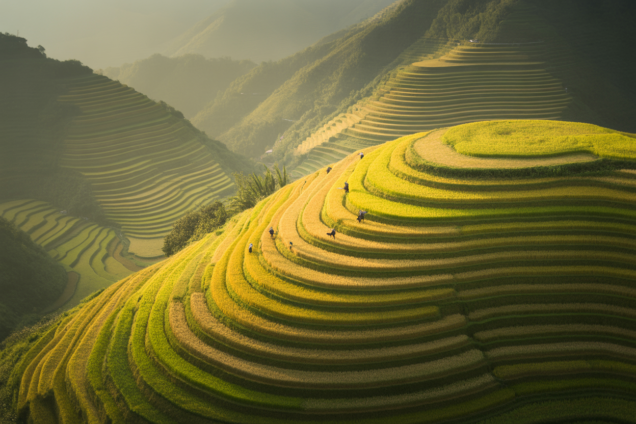 Mu Cang Chai rice terraces