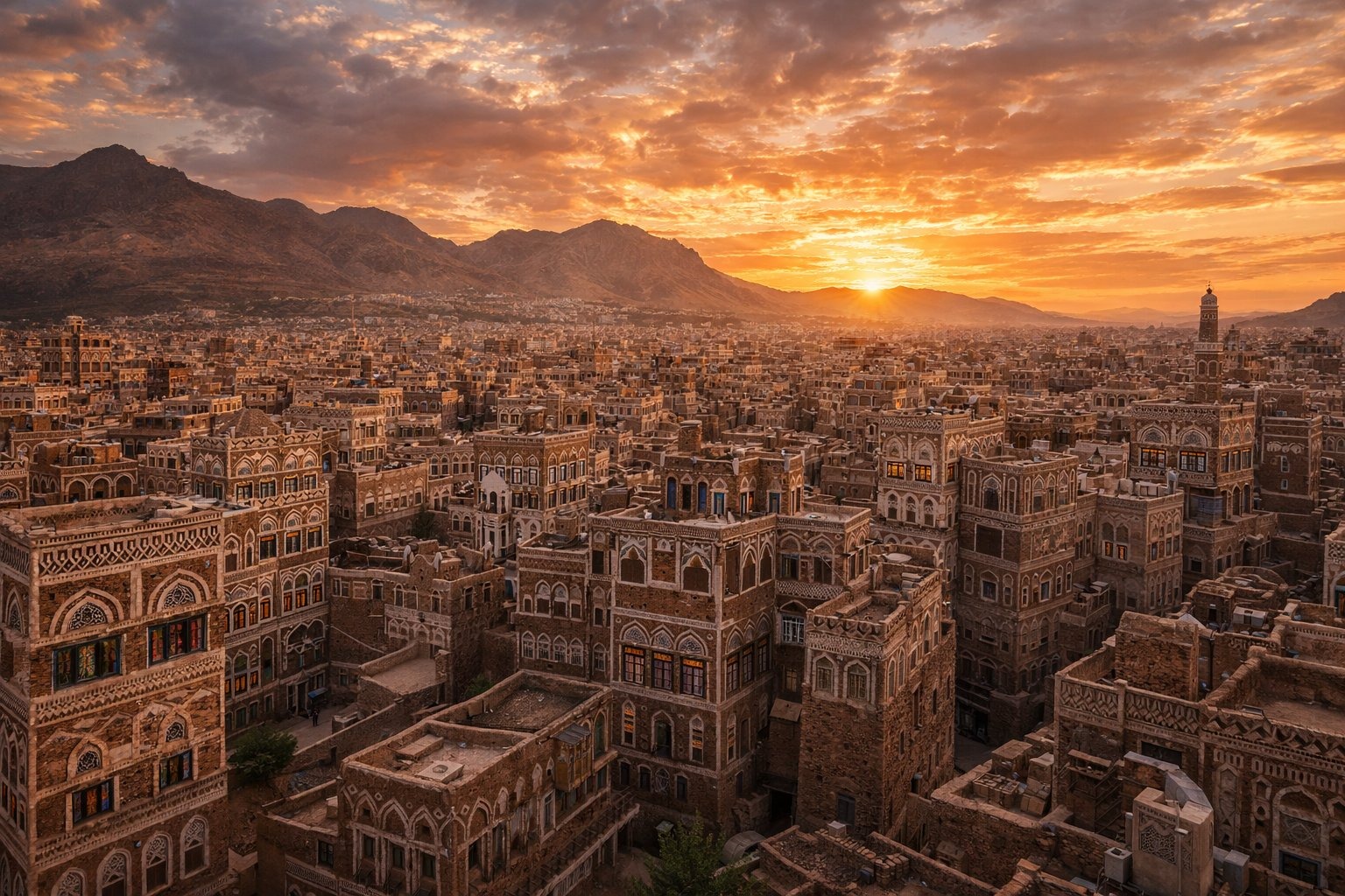 Yemen coastline at first light